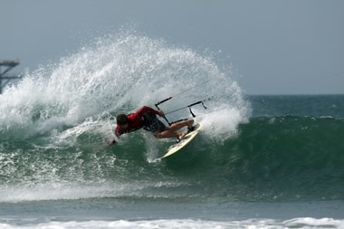 Mancora point has a great left break for catching waves.